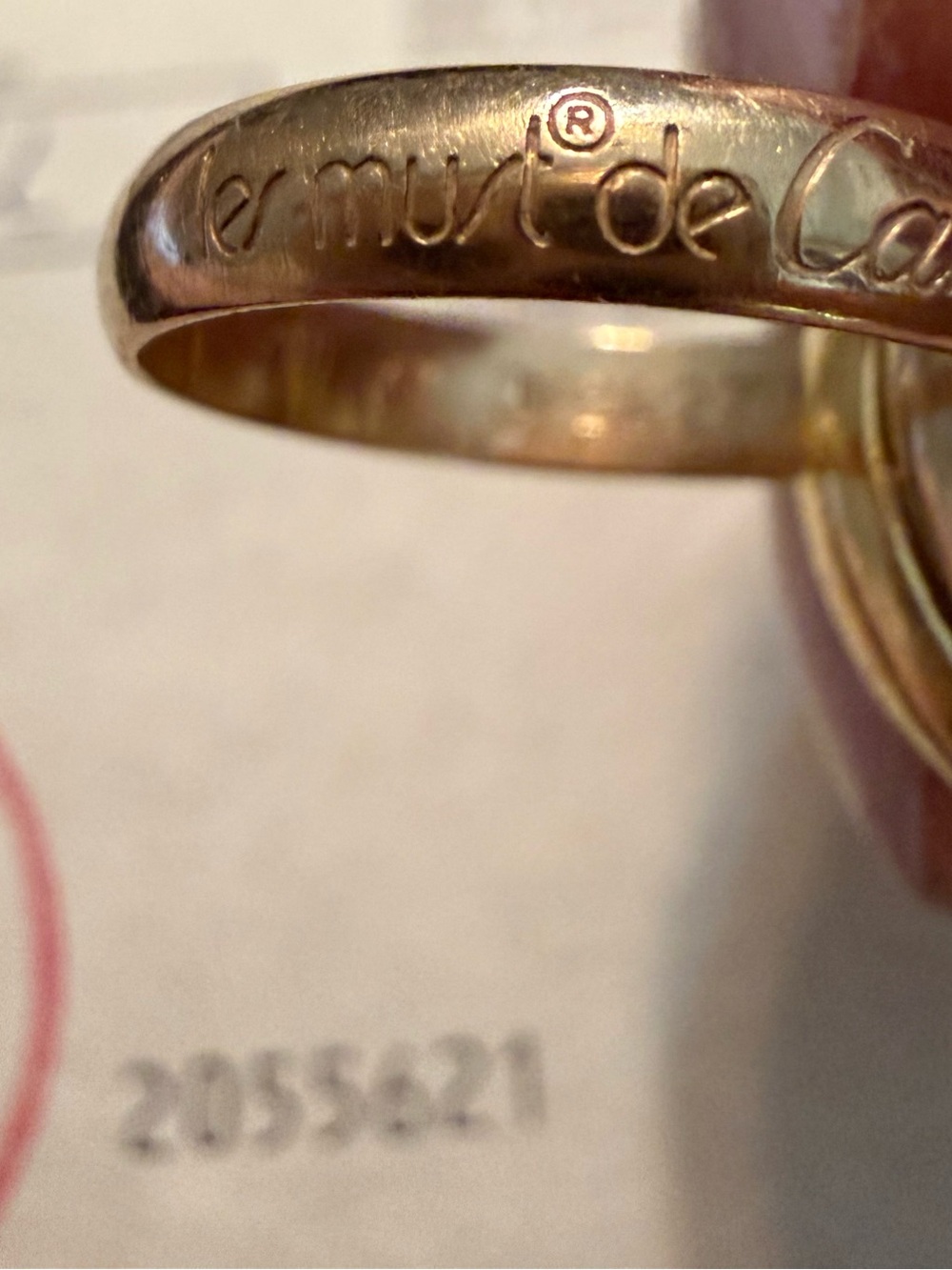 Cartier vintage Le Must de Cartier trinity ring. Size 4. - Picture 8 of 13
